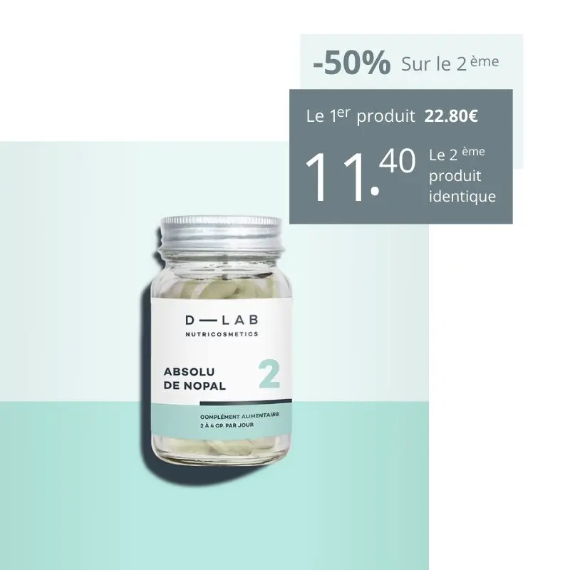 le 2ème à -50% absolu de nopal dlab nutricosmetics