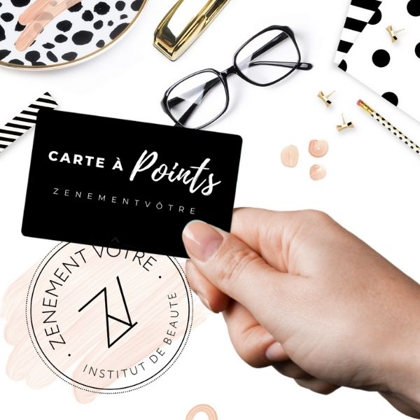 carte à points institut de beauté carte à points