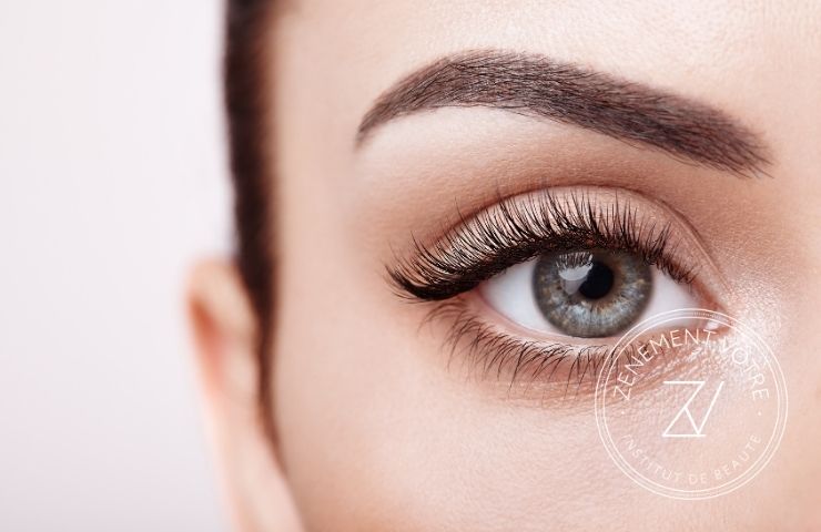Rehaussement de cils Rehaussement de cils avec teinture